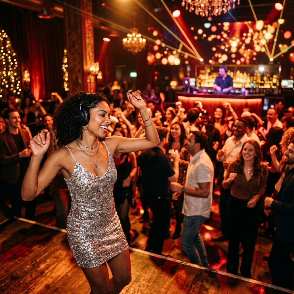 Luxury nightclub atmosphere